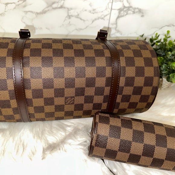 💎✨LOUIS VUITTON✨💎 
Damier Ebene Papillon 30 Bag W/ Accessories Pochette - Picture 7 of 12